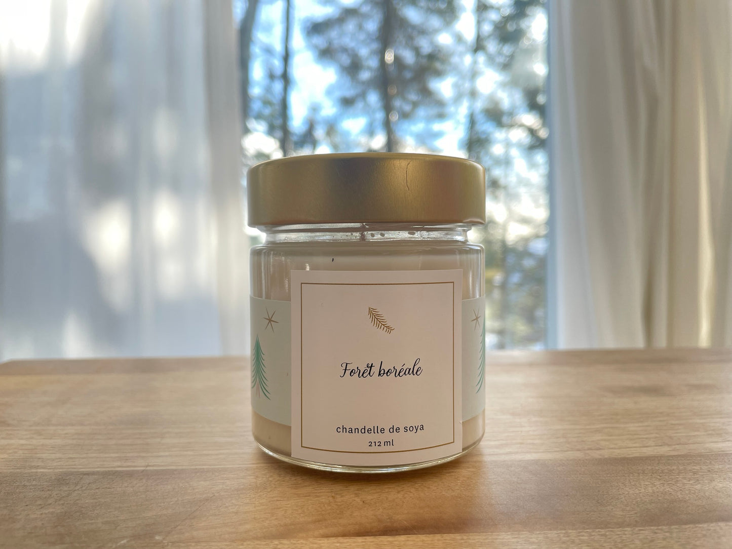 Chandelle Célestine Café | JusteCela | Fabriqué au Québec
